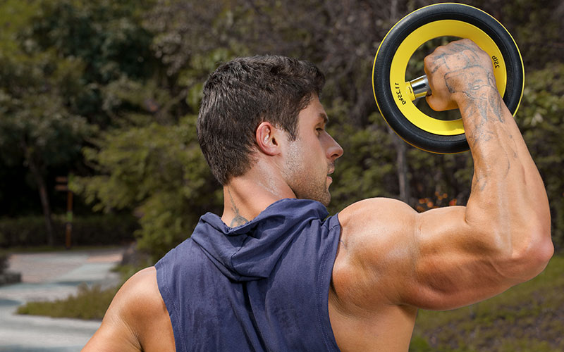 Fitness cirkulära hantlar